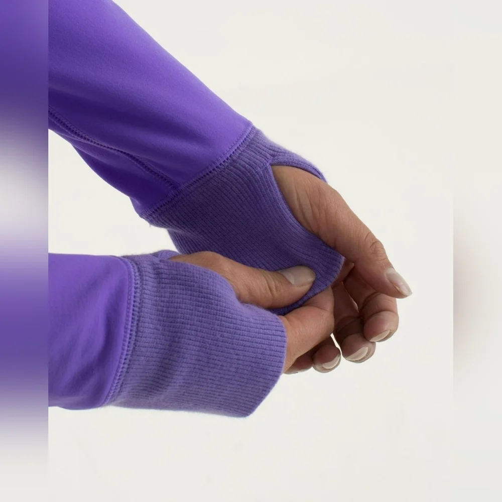 LULULEMOn Purple Voyage Athletic Casual Athleisure Hoodie Sweater Size Medium - Picture 4 of 14